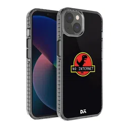 DailyObjects Red & Black No Internet iPhone 13 Mini Back Case image 1