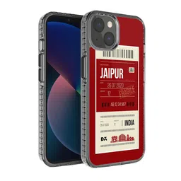 DailyObjects Red & White Jaipur City Tag iPhone 13 Mini Back Case-17