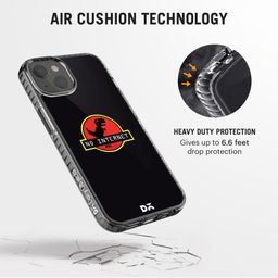 DailyObjects Black & Red No Internet iPhone 13 Mini Back Case image 3