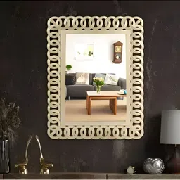 VAS collection home Self Design Wooden Wall Mirror-picture-18