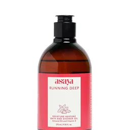 Asaya Running Deep Moisture Restore Bath & Shower Oil with Almond Oil & Vitamin E - 275ml-48