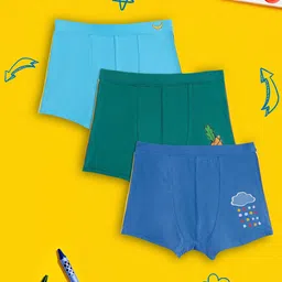 XY Life Boys Pack Of 3 Solid Scribbles Intellisoft Tencel Modal Trunks-image-34