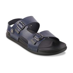Mochi Men Blue Solid Comfort Sandals-image-54
