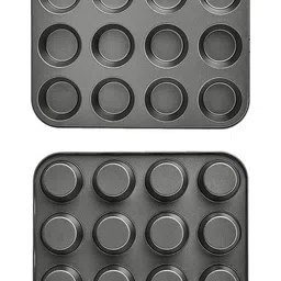 URBANFIX Black 12 Slot Non Stick Baking Mould-49