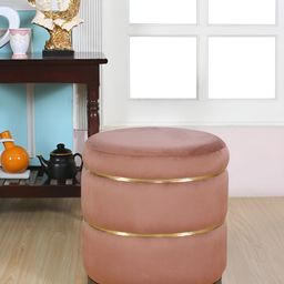 Shadowkart  Beige Round Wooden Ottomans-image-72