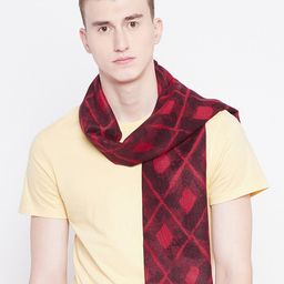 Alvaro Castagnino Men Maroon Printed Muffler-picture-25
