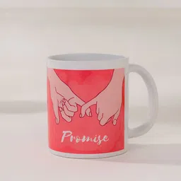 DecorTwist Pink Printed Ceramic Coffee Mug-30