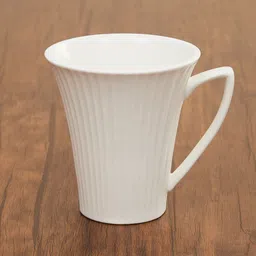 Home Centre White Textured Ceramic Glossy Mug-21