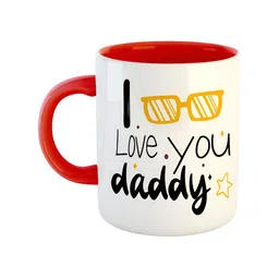 ARTBUG Red Printed Ceramic Glossy Mug-34