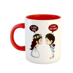 ARTBUG Red Printed Ceramic Glossy Mug-51