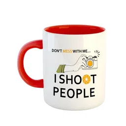 ARTBUG Red Printed Ceramic Glossy Mug 350 ml-13