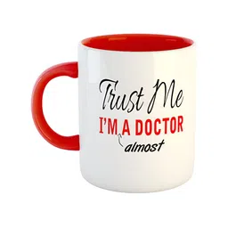 ARTBUG Red & White Printed Ceramic Glossy Mug 350ml-15