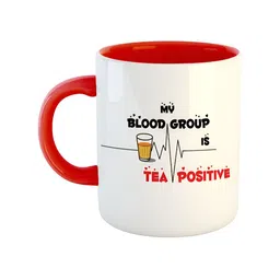 ARTBUG Red & White Printed Ceramic Glossy Mug 350ml-13