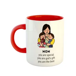 ARTBUG Red Printed Ceramic Glossy Mug-15