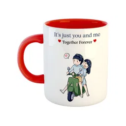 ARTBUG Red Printed Ceramic Glossy Mug-47