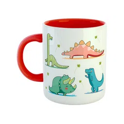 ARTBUG Red Funny Dinosaurs Cartoon Printed Ceramic Mugs 350 ml-22