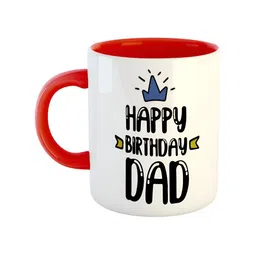 ARTBUG Red & White Printed Ceramic Glossy Mug 350 ml-14