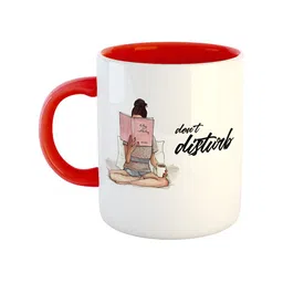 ARTBUG Red & White Dishwasher Safe Printed Ceramic Glossy Mug-18
