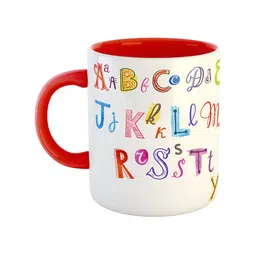 ARTBUG Red Printed Ceramic Glossy Mug 350 ml-9