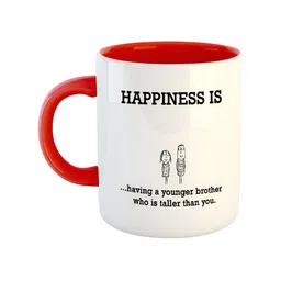 ARTBUG Red Printed Ceramic Glossy Mug 350 ml-21