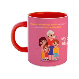 ARTBUG Red & Pink Dishwasher Safe Printed Ceramic Glossy Mug-15