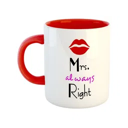 ARTBUG Red Printed Ceramic Glossy Mug-12