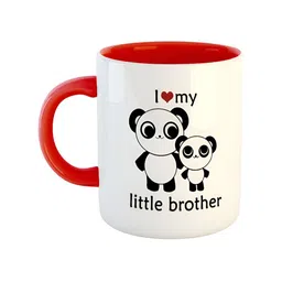 ARTBUG Red & White Dishwasher Safe Printed Ceramic Glossy Mug-49