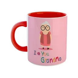 ARTBUG Red Printed Ceramic Glossy Mug-28