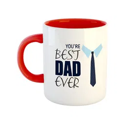 ARTBUG Red & White Printed Ceramic Glossy Mug 350 ml-17