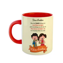 ARTBUG Red Printed Ceramic Glossy Mug-5