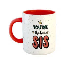 ARTBUG Red Printed Ceramic Glossy Mugs-10