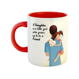 ARTBUG Red & White Printed Ceramic Glossy Mugs 350 ml-16