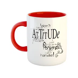 ARTBUG Red Printed Ceramic Glossy Mug-57