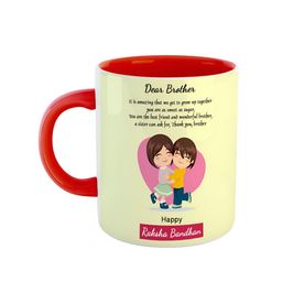 ARTBUG Red & Black Printed Ceramic Glossy Mug 350ml-14