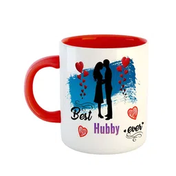 ARTBUG Red Printed Ceramic Glossy Mug-27