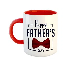 ARTBUG Red & White Fathers Day Printed Microwave Safe Ceramic Glossy Mug 350 ml-29