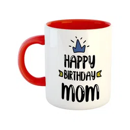 ARTBUG Red Printed Ceramic Glossy Mug 350 ml-42