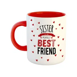 ARTBUG Red & White Typography Printed Ceramic Glossy Mug 350 ml-29