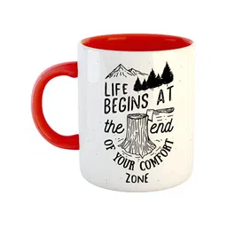 ARTBUG Red Printed Ceramic Glossy Mug-50