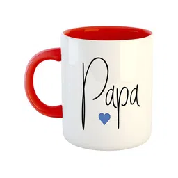 ARTBUG Red & White Printed Ceramic Glossy Mug 350ml-17