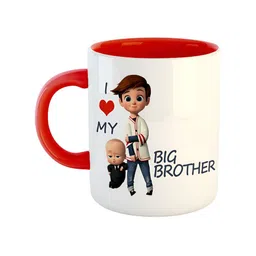 ARTBUG Red I Love My Big Brother Coffee Pirnted Cerami Mug 350 ml-43