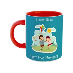 ARTBUG Red Printed Ceramic Glossy Mug 350 ml-15