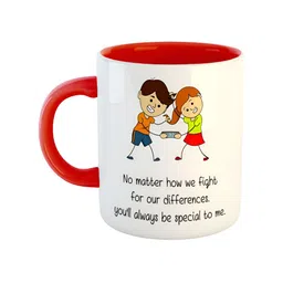 ARTBUG Red Printed Ceramic Glossy Mug 350 ml-picture-3