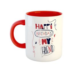 ARTBUG Red Printed Ceramic Glossy Mugs-19