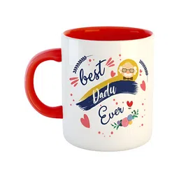 ARTBUG Red Printed Ceramic Glossy Mug 350 ml-13
