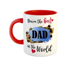 ARTBUG Red Printed Ceramic Glossy Mug-10