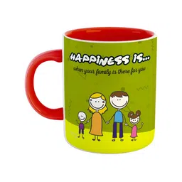 ARTBUG Red & Green Ceramic Printed Glossy Mug-10