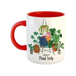 ARTBUG Red & White Printed Ceramic Glossy Mugs 330ml-17