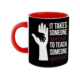 ARTBUG Red Printed Ceramic Glossy Mug-9