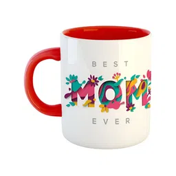 ARTBUG Red Printed Ceramic Glossy Mug 350 ml-11